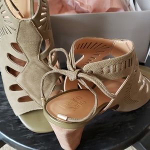 New with box Olive sandals